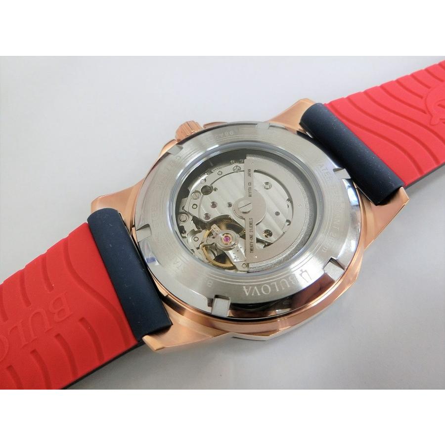 BULOVA（ブローバ） Marine Starマリンスター 200m防水セミスケルトン