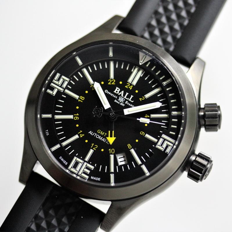 Ball Watch ボール ウォッチ エンジニアマスター2ダイバーgmt 自動巻き腕時計 並行輸入品 300ｍ防水 マイクロガスライト Dg10a P3aj Bk 加坪屋 通販 Yahoo ショッピング
