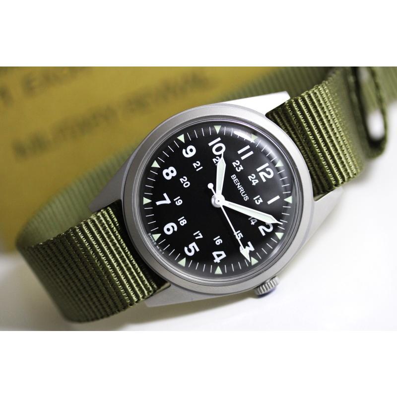 BENRUS ベンラス　DTU-2A/P-SVKH 腕時計　クォーツ　復刻 DTU-2A/P-SVBK FIELD WATCH | DTU 2A/P Series | BENRUS