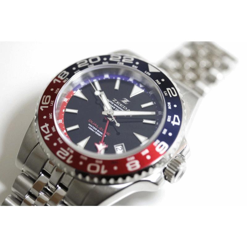 ZEEDA ジーダ DUAL-ZONE デュアルゾーン 40mm GMT搭載 自動巻き腕時計