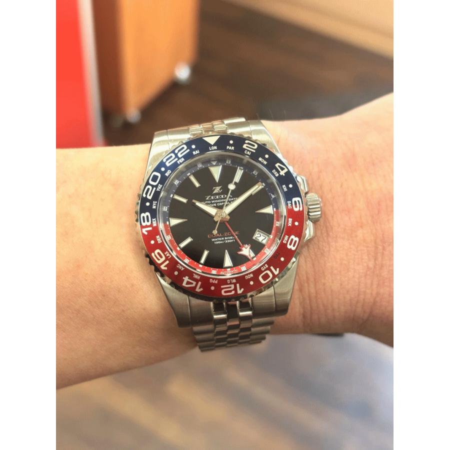 ZEEDA ジーダ DUAL-ZONE デュアルゾーン 40mm GMT搭載 自動巻き腕時計