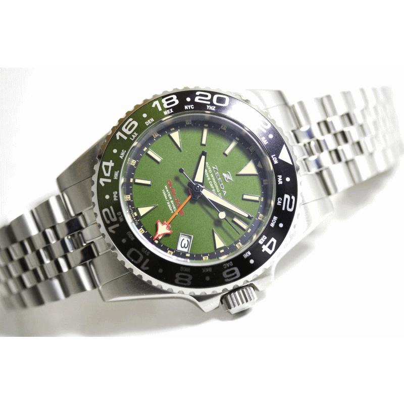 ZEEDA ジーダ DUAL-ZONE デュアルゾーン 40mm GMT搭載 自動巻き腕時計