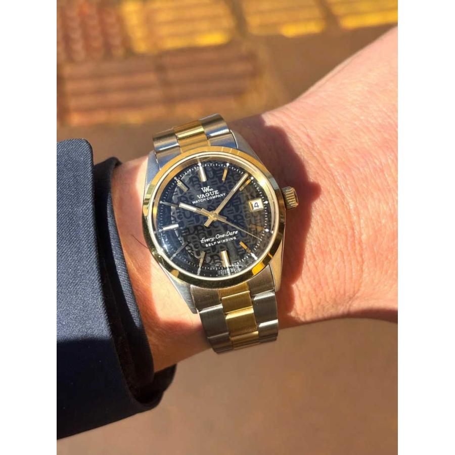 VAGUE WATCH Co. ヴァーグ・ウォッチ・カンパニー Every-One Date エブリワン・デイト 自動巻き腕時計 34ミリ 小さめサイズ 男女兼用の画像