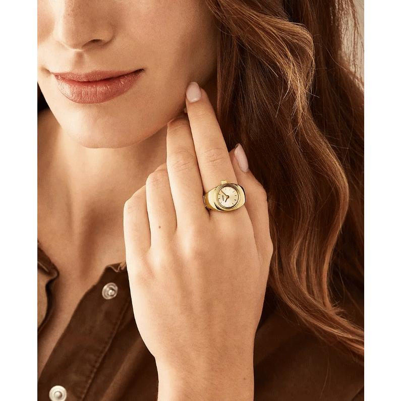 FOSSIL（フォッシル） ゴールドのリングウォッチ 指輪 時計 ステンレス