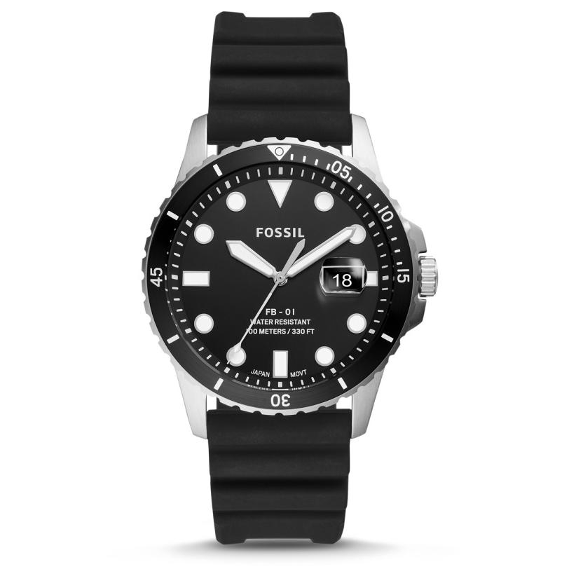 新品 フォッシル FOSSIL 腕時計 FB-01 ブラック FOSSIL（フォッシル） FB-01ブラックベゼル・ダイバーデザイン 100m