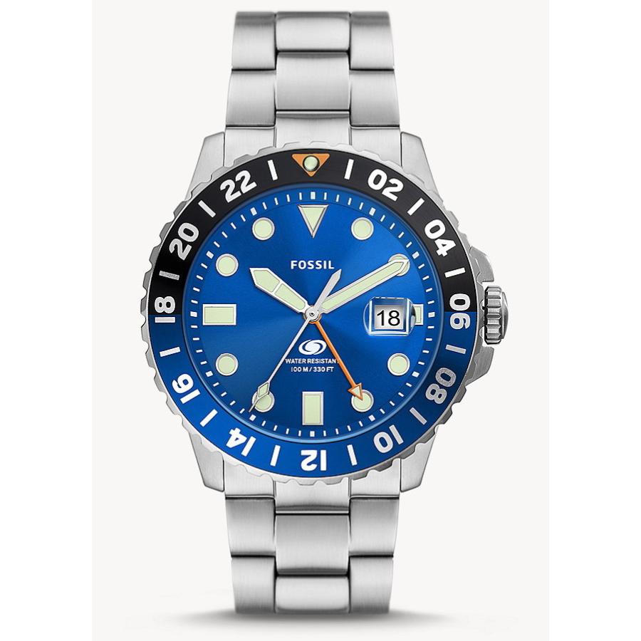 FOSSIL フォッシル ブルーGMT クォーツ腕時計 デザインウォッチ FOSSIL フォッシル ブルーGMT クォーツ腕時計 デザインウォッチ