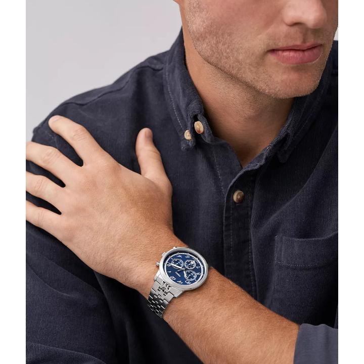 フォッシル FS6025 腕時計 ウォッチ クォーツ 青文字盤 クロノグラフ FOSSIL（フォッシル） Neutra Chronograph クォーツ・クロノグラフ