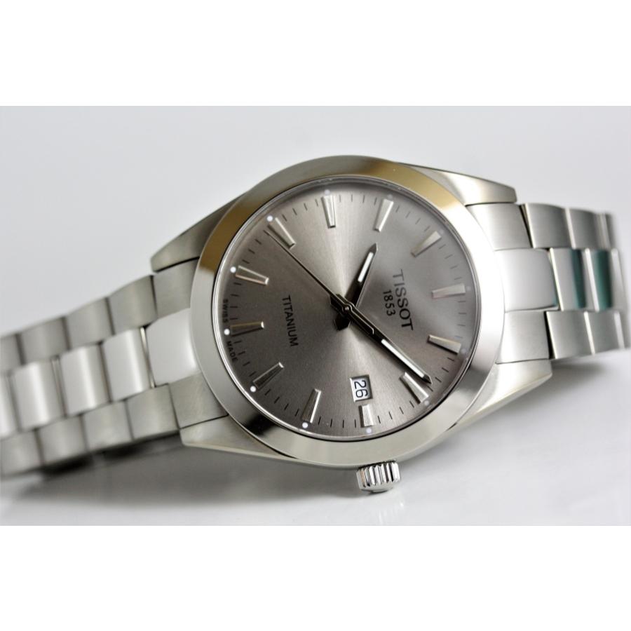 【美品】TISSOT ティソ　1853 ユニセックス 腕時計 クォーツ　スイス製 TISSOT（ティソ） ジェントルマン クォーツ グレー腕時計 正規代理店