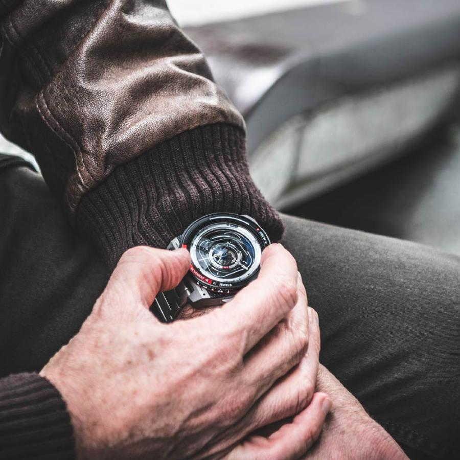 TACS タックス AVL Titanium Automatic Vintage Lens 自動巻き腕時計 メンズウォッチ チタン カメラレンズデザイン 機械式腕時計 正規品の画像