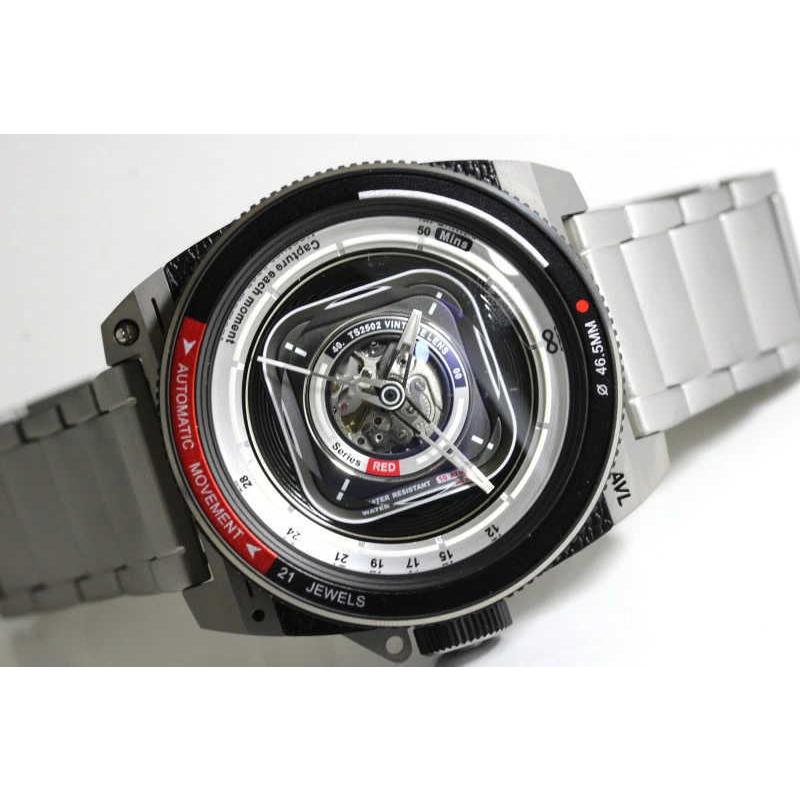 TACS タックス AVL Titanium Automatic Vintage Lens 自動巻き腕時計 メンズウォッチ チタン カメラレンズデザイン 機械式腕時計 正規品の画像