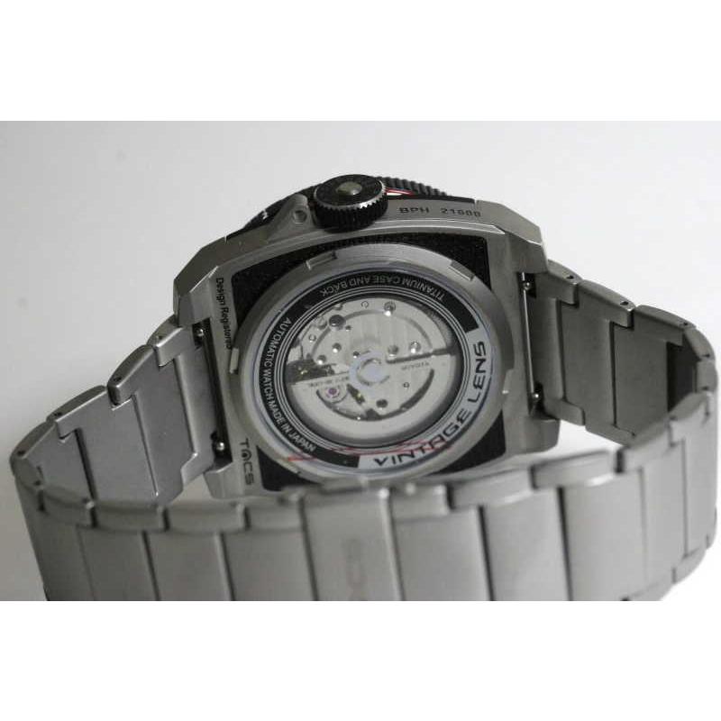 TACS タックス AVL Titanium Automatic Vintage Lens 自動巻き腕時計 メンズウォッチ チタン カメラレンズデザイン 機械式腕時計 正規品の画像