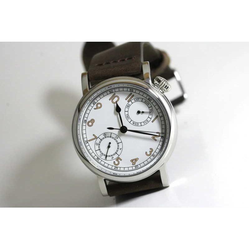 新品ミリタリーウォッチVH32 日本製クォーツ 米軍TYPE2オマージュ41mm 復刻ミリタリーウォッチ TYPE A-7Aviation Hack Watch モントルロロイ