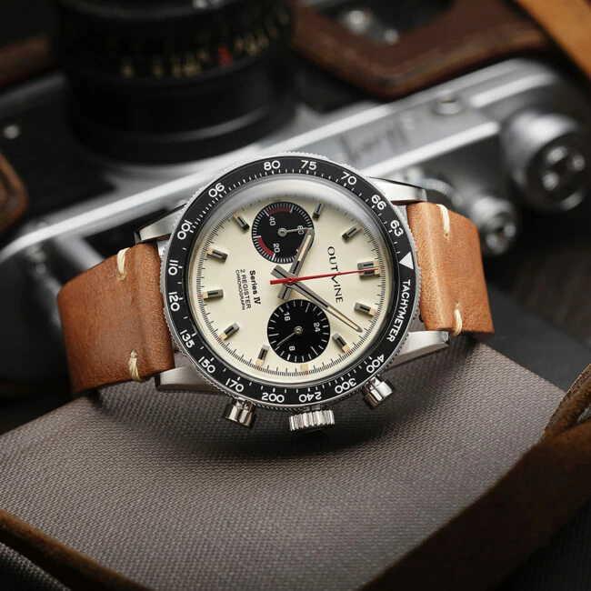 OUTLINE アウトライン 2レジスタークロノ・シリーズ クォーツ腕時計