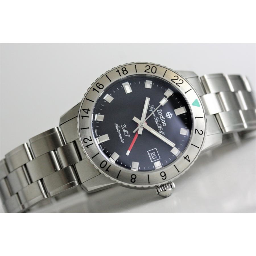 ZODIAC ゾディアック Super Sea Wolf GMT スーパーシーウルフ 自動巻き腕時計 正規代理店商品 AEROSPACE GMT エアロスペースGMT ZO9405｜katsuboya｜04