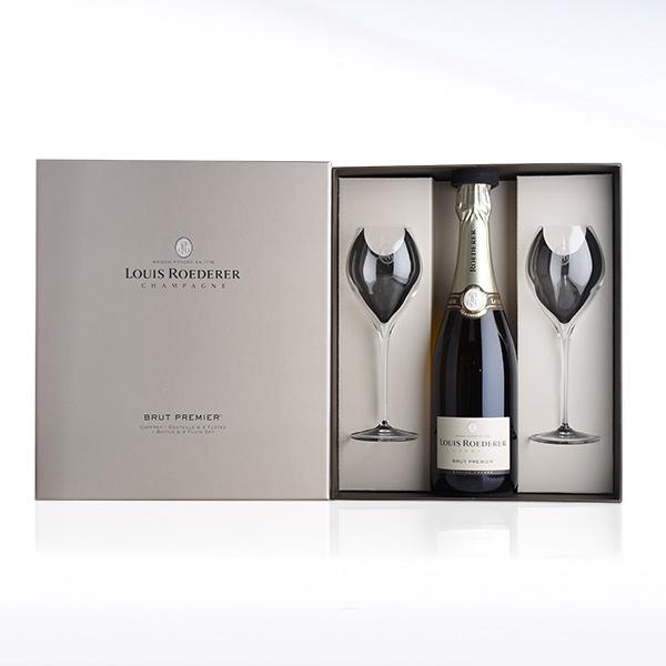 Louis Roederer ブリュットプルミエグラスセット+CAVABRUT LOUIS ROEDERER（ルイ・ロデレール） ルイ ロデレール ブリュット