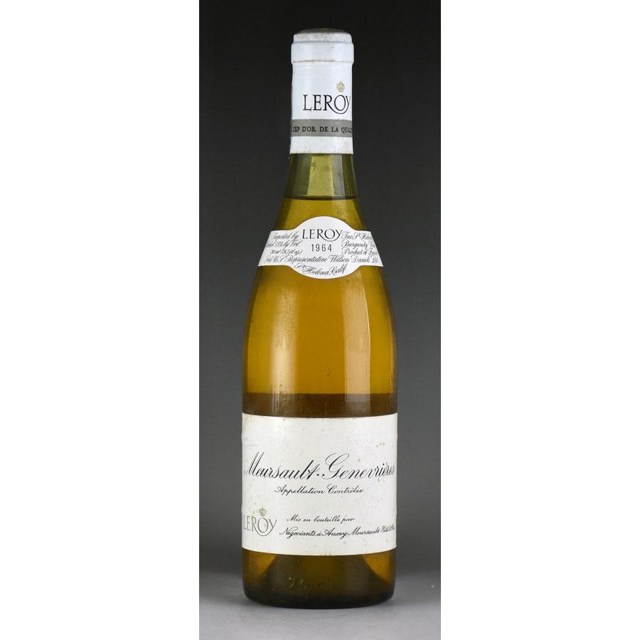 1964 メゾン ルロワ ムルソー ジュヌヴリエール ラベル汚れ フランス ブルゴーニュ 白ワイン 029 Katsuda 勝田商店 銘醸ワイン専門 通販 Yahoo ショッピング