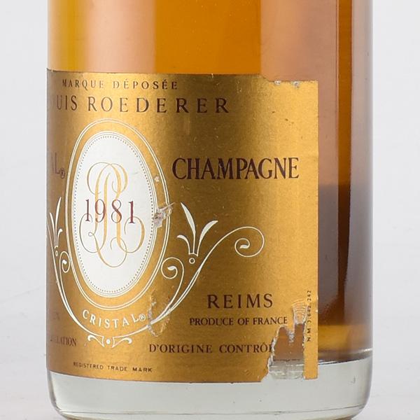 ルイ ロデレール クリスタル 1981 ラベル不良 ルイロデレール ルイ