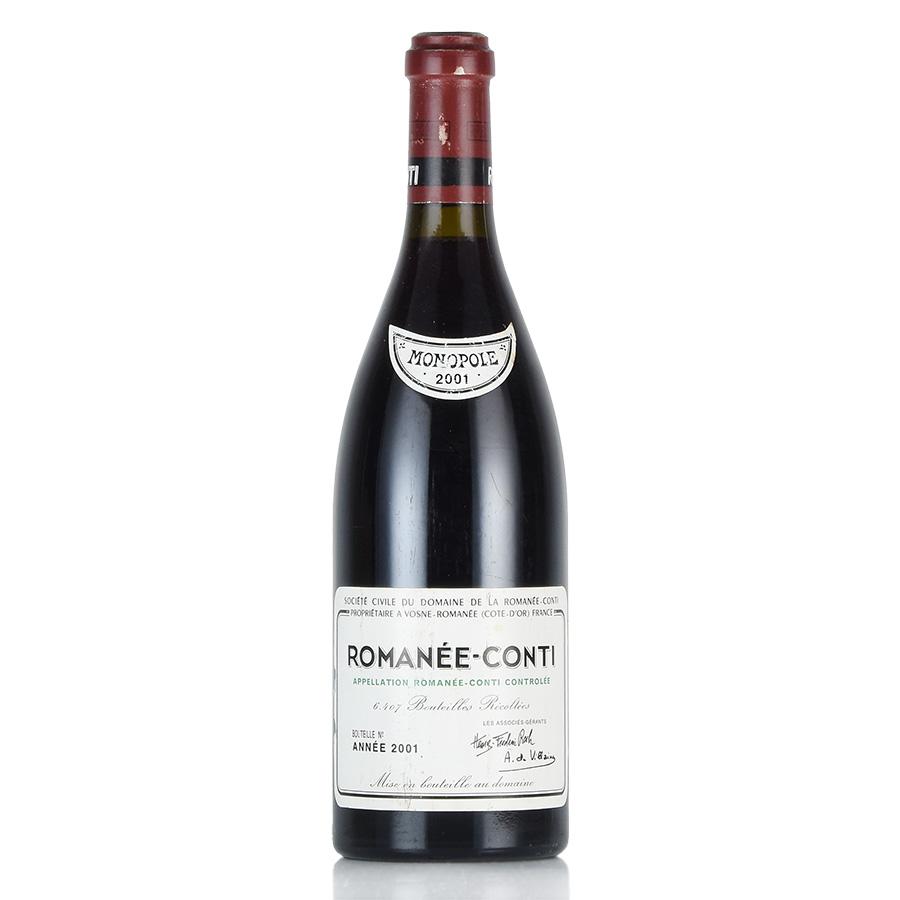 ロマネ・コンティ 2001 赤ワイン 750ml 空き瓶 ロマネコンティ 2001 キャップシール ラベル不良 ドメーヌ ド ラ