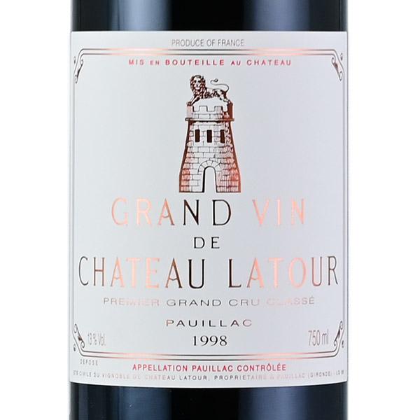 Ch Latour　シャトー ラトゥール 1998 1998年 シャトー ラトゥール 750ml フランス ボルドー 赤ワイン