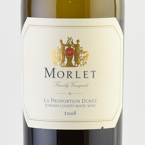 モルレ ラ プロポーション ドーレ 2008 ラベル不良 Morlet Family La Proportion Doree アメリカ カリフォルニア 白ワイン｜katsuda｜02