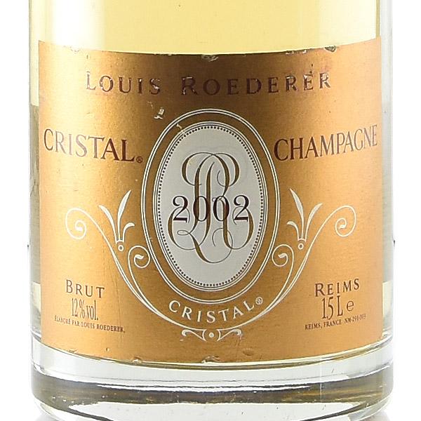 ルイ ロデレール クリスタル 2002 マグナム 1500ml ラベル不良