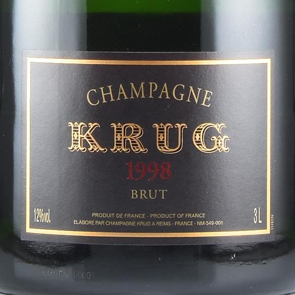 クリュッグ ヴィンテージ 1998 ジェロボアム 3000ml 木箱入り Krug