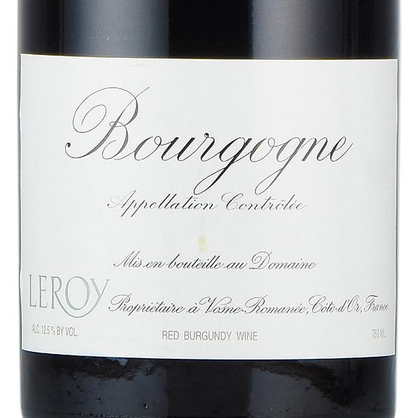 ルロワ ドメーヌ ブルゴーニュ ルージュ 2004 Domaine Leroy Bourgogne