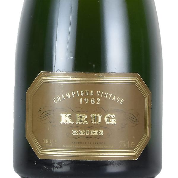 クリュッグ ヴィンテージ 1982 Krug Vintage フランス シャンパン シャンパーニュ 新入荷｜katsuda｜02