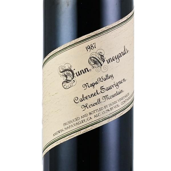 ダン カベルネ ソーヴィニヨン ハウエル マウンテン 1987 Dunn Cabernet Sauvignon Howell Mountain アメリカ カリフォルニア 赤ワイン_1