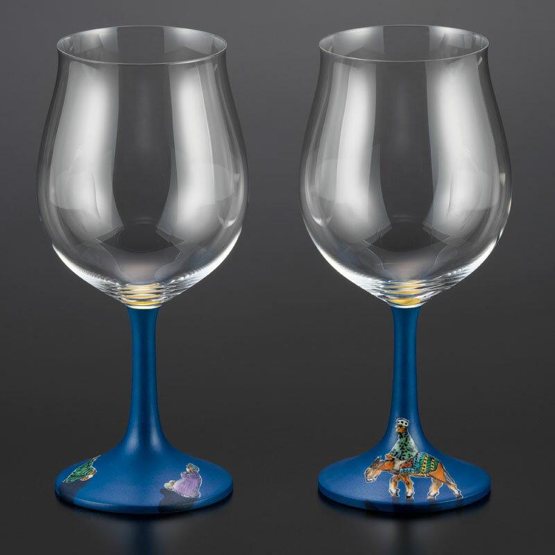 九谷焼360周年記念 ブルゴーニュワイングラス ペア 武腰一憲 画 静座 家路 R17 ギフト箱入り Www Wearefromdust Org