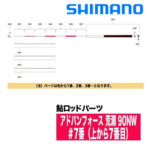 シマノ（SHIMANO） 鮎ロッドパーツ 38074 アドバンフォース 荒瀬 90NW