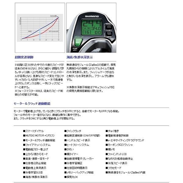 シマノ フォースマスター800 (ForceMaster) 03295 4号-200 オム