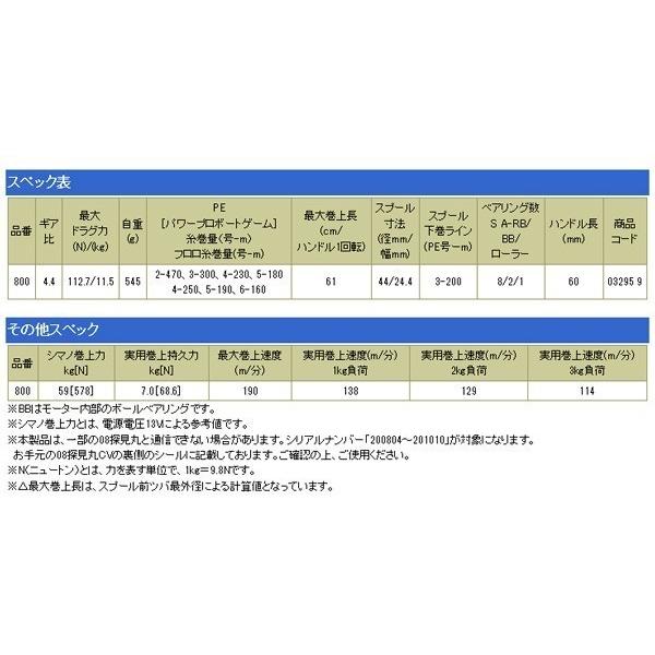 シマノ（SHIMANO） フォースマスター800 (ForceMaster) 03295 4号-200