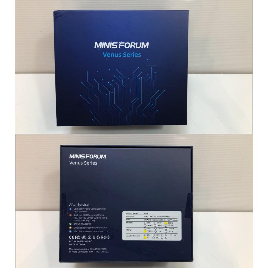 MINISFORUM 超美品！ Venus Series ミニPC NAB5 Core i5-12450H 16GB 