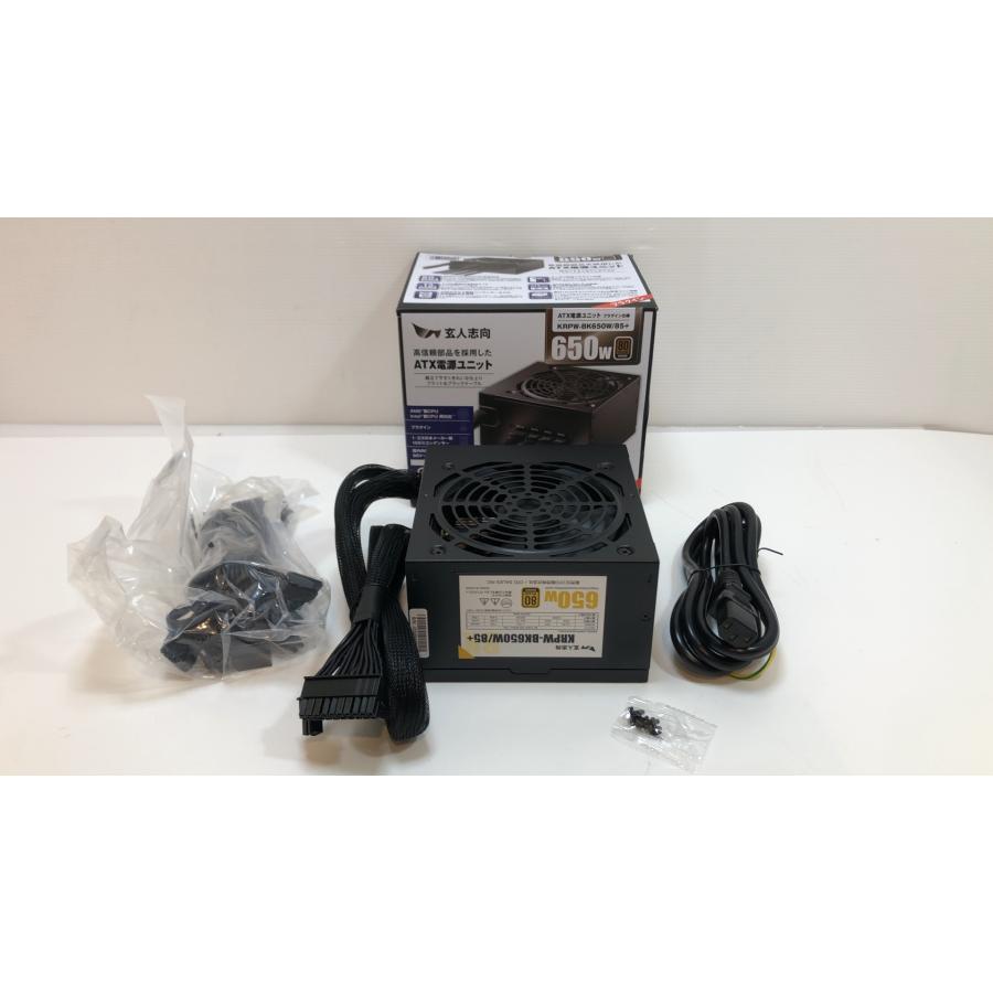玄人志向 未使用品! ATX電源ユニット 650w KRPW-BK650W/85+ ※外 玄人志向 未使用品! ATX電源ユニット 650w KRPW-BK650W/85+ ※外