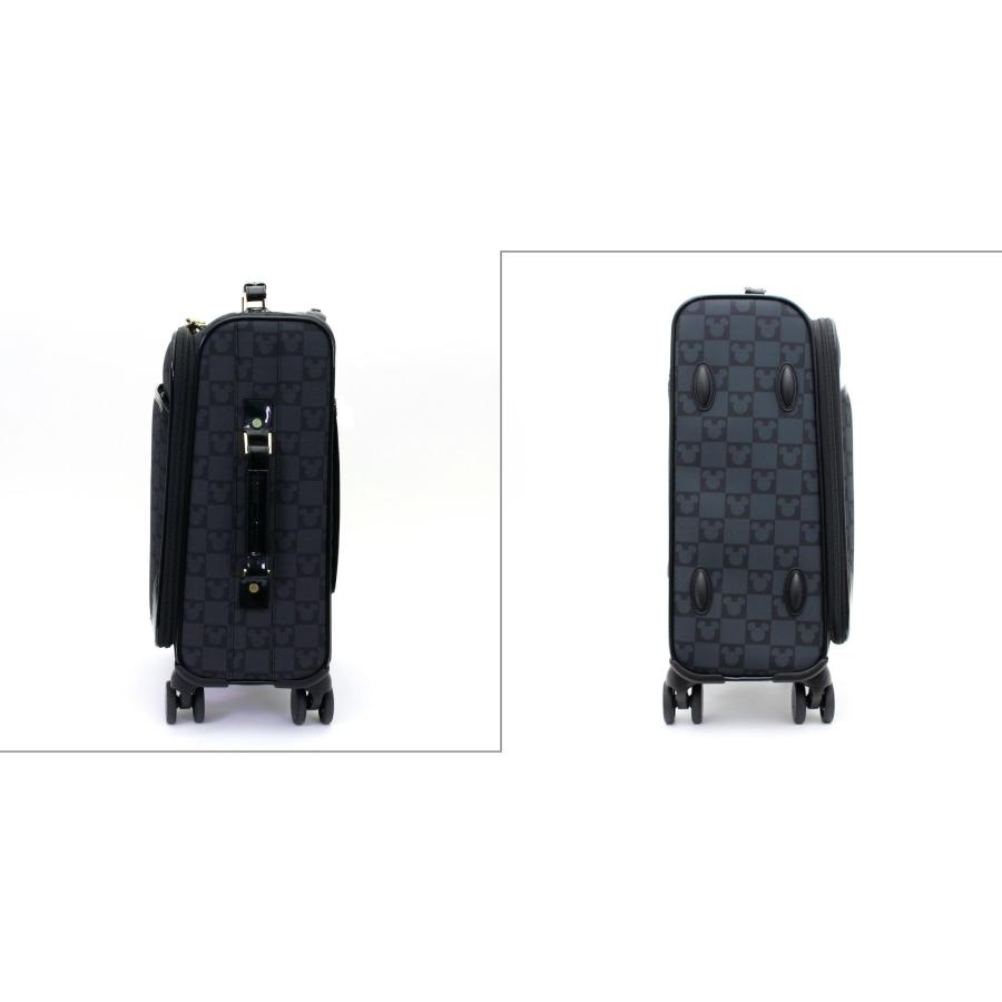 未使用品！ 30L スーツケース ミッキーマウス フェイスブラック siffler 約2.8kg 機内持込 HAP3115-46 シフレ ソフトキャリーバッグ｜kattarudo2｜03