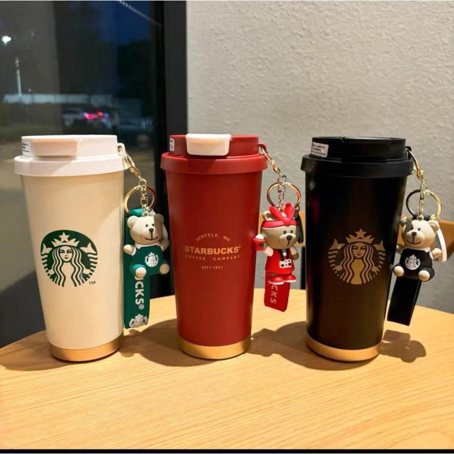 2026新発売 スターバ タンブラー 水筒 キーホルダー付き ステンレス