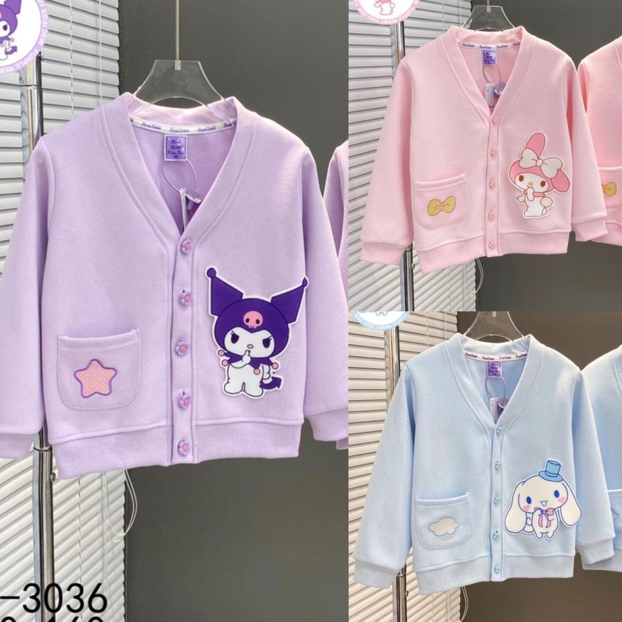 クロミ/マイメロディ 子供服 カーディガン ニット コート クロミちゃん