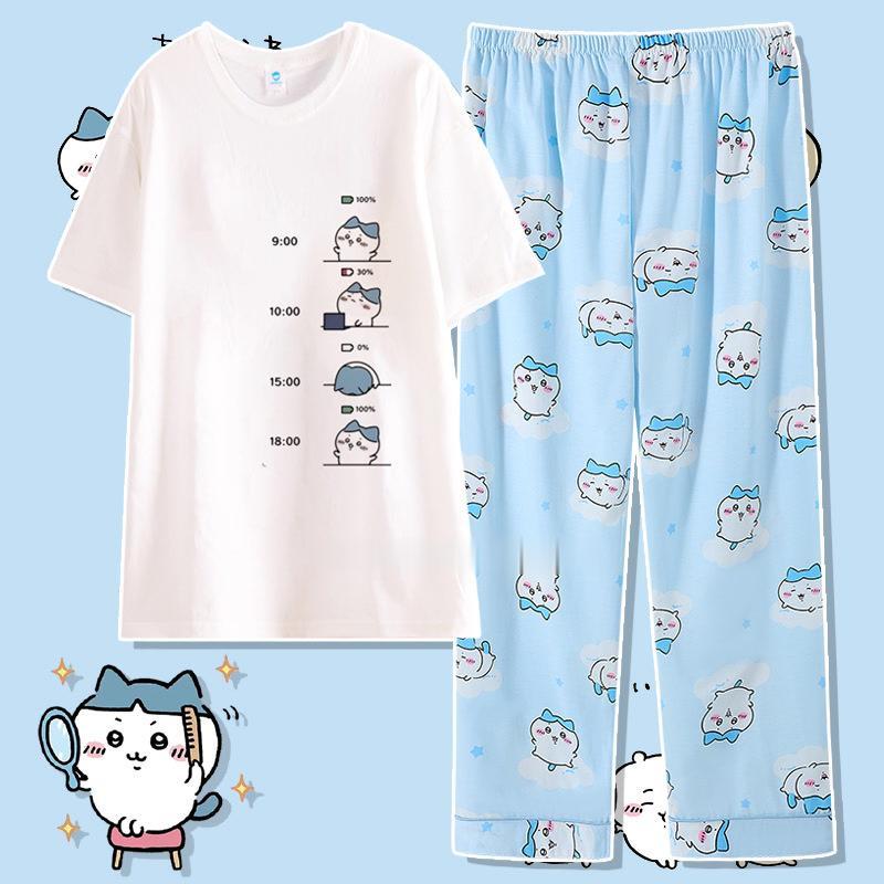 ちい ハチワレ うさぎ モモンガ パジャマ 寝間着 ルームウェア 部屋着