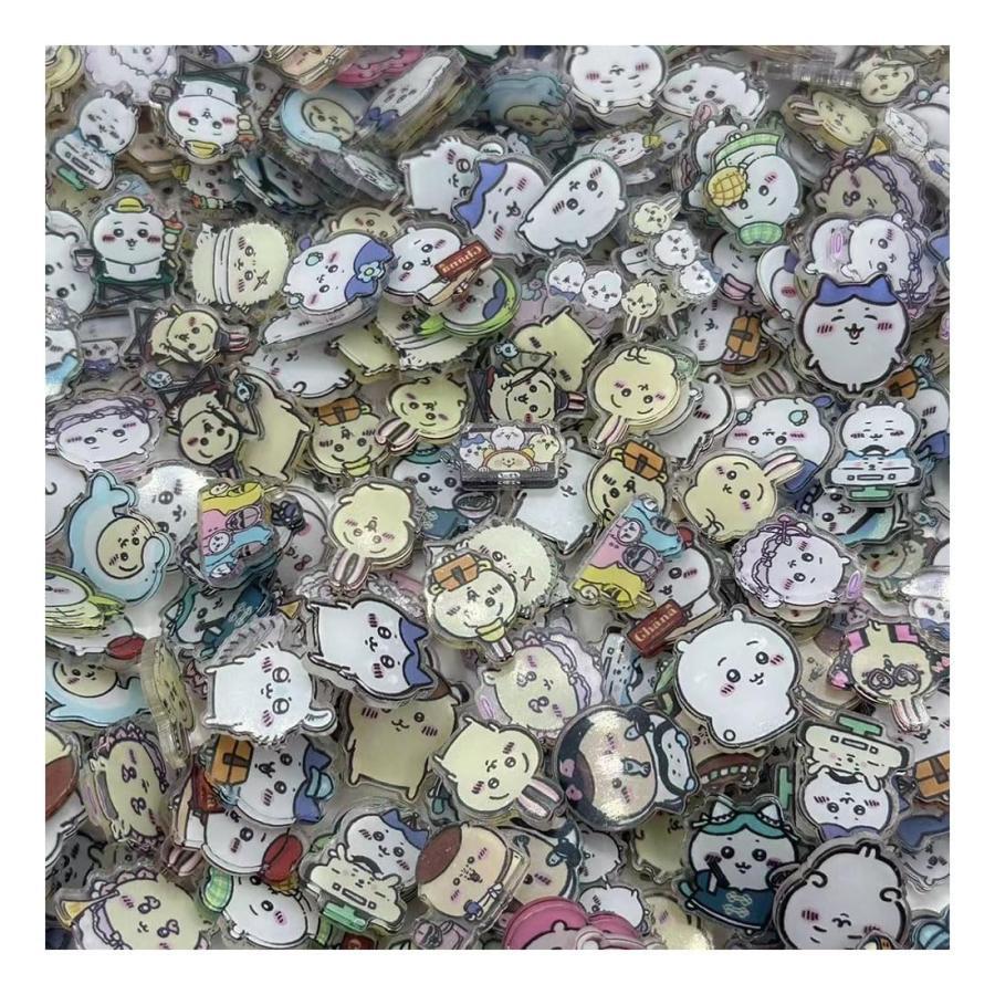 キャラ アクリル ハンドメイド 100枚入り ちいかわ デコパーツ SDキャラ アクリル製 DIY 手芸材料