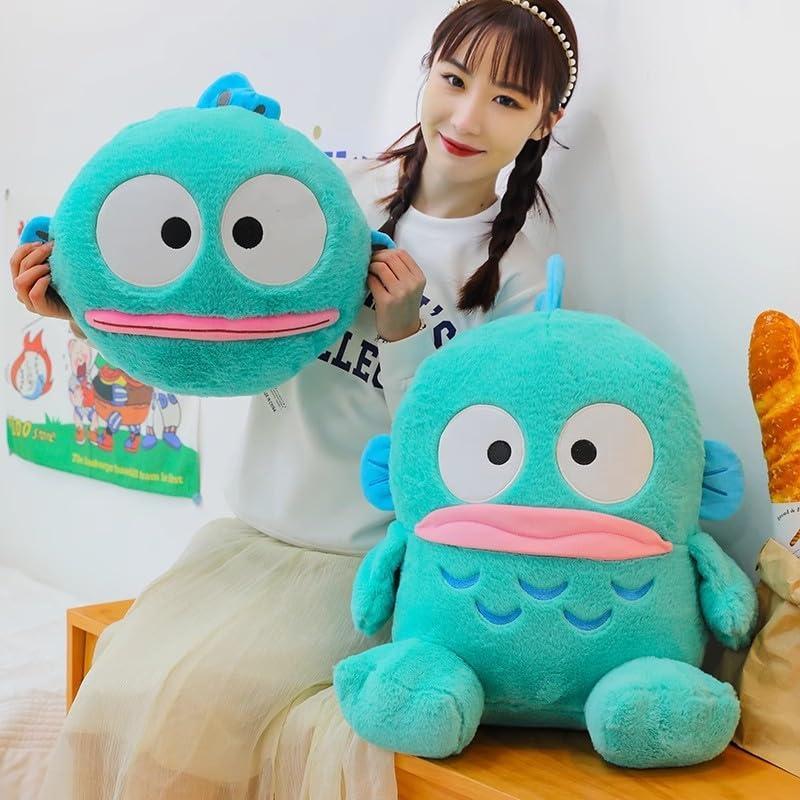 ハンギョドン 抱き枕 ぬいぐるみ 半魚 クッション おもちゃふわふわ 30 