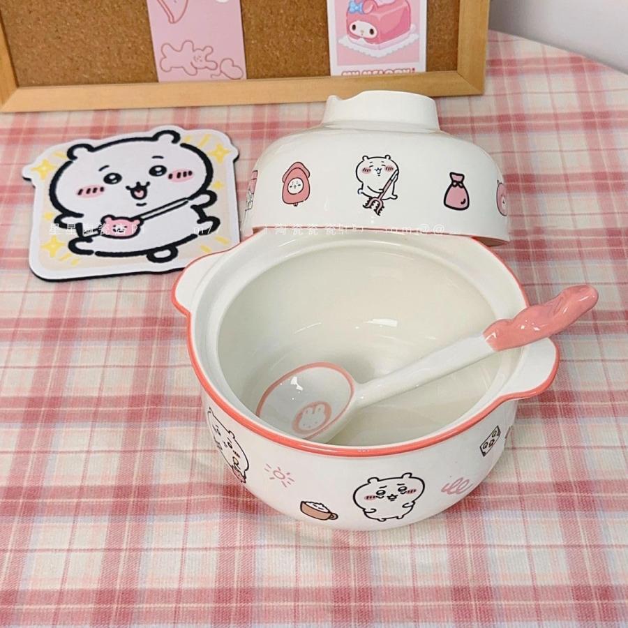 ちいかわ 食器セットラーメン碗 スープボウルセット 陶磁器 ハチワレ 