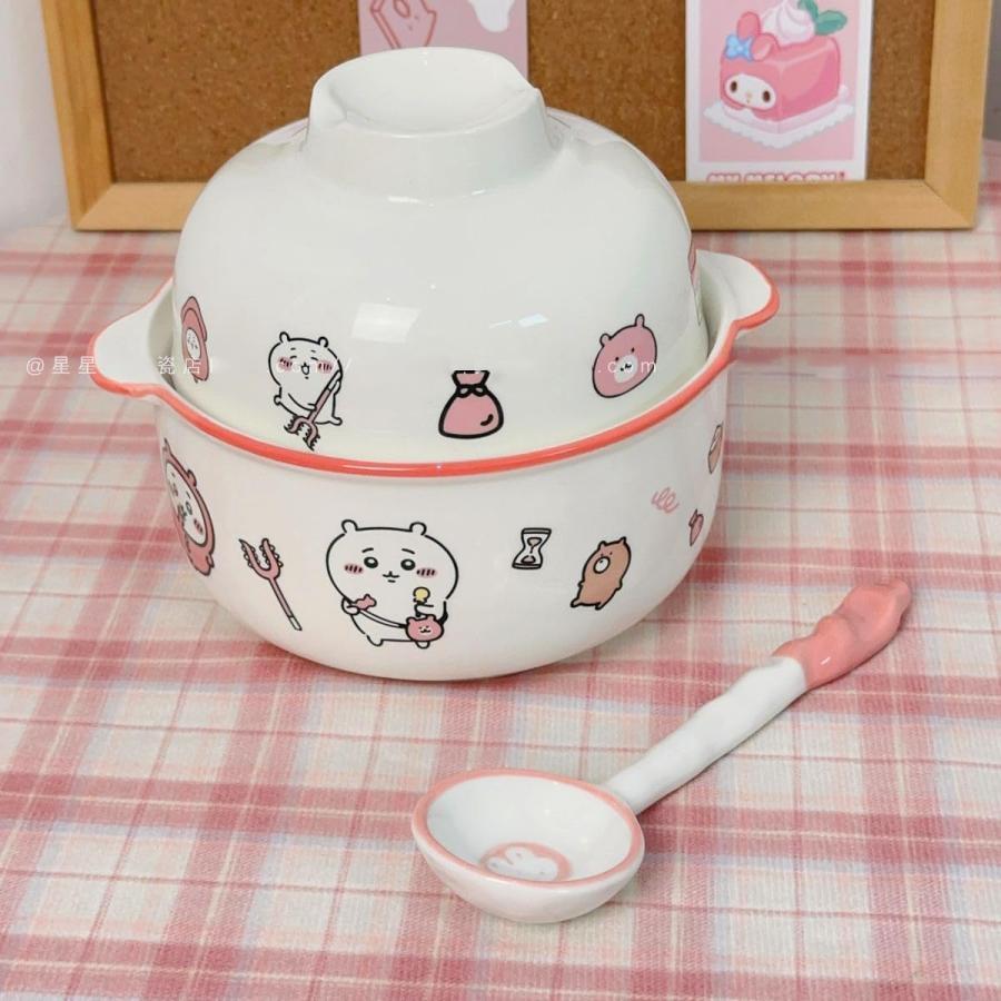 ちいかわ 食器セットラーメン碗 スープボウルセット 陶磁器 ハチワレ 