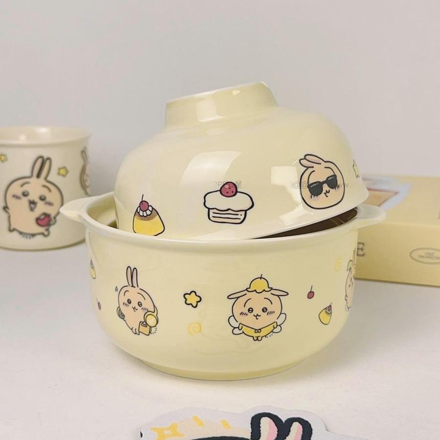 ちいかわ 食器セットラーメン碗 スープボウルセット 陶磁器 ハチワレ