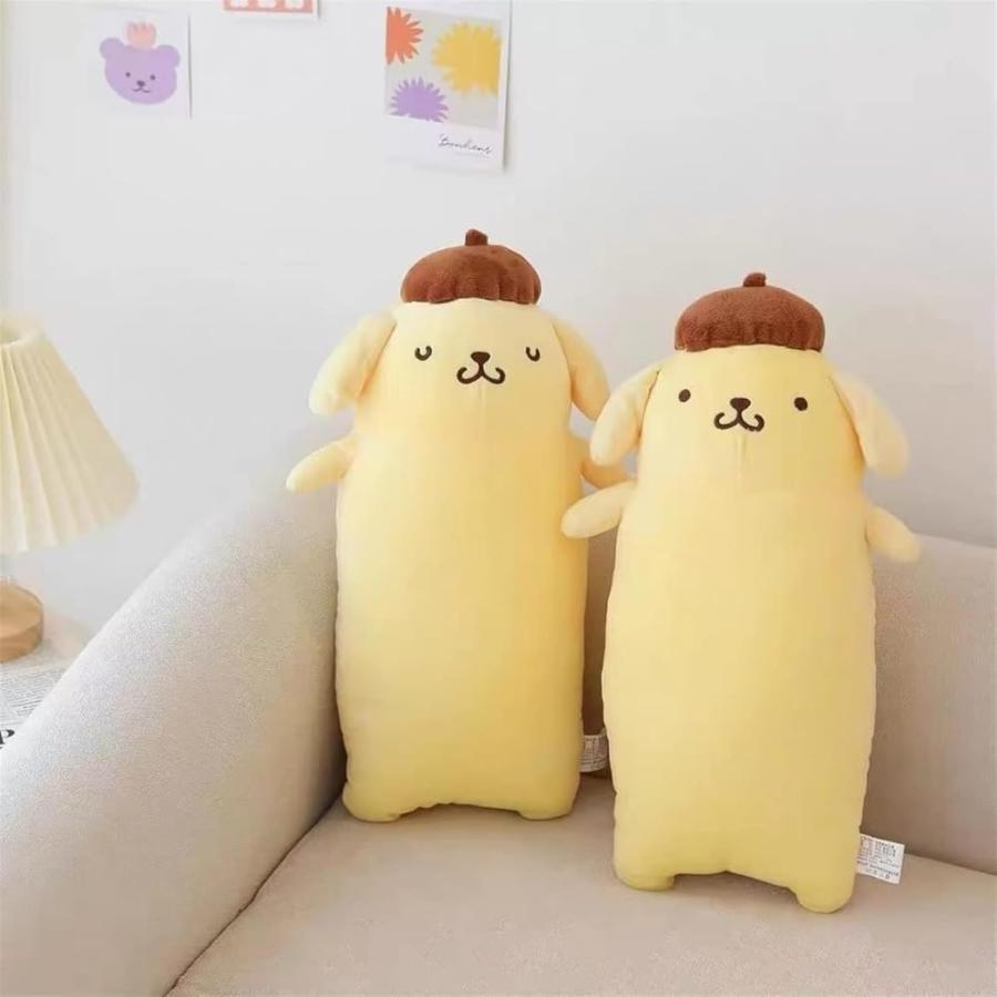 4点セット❗️ポムポムプリンセット ぬいぐるみ 抱き枕 枕カバー クッション ポムポムプリン だきまくら 約42×22cm ポムポムプリン 側生地：パイル