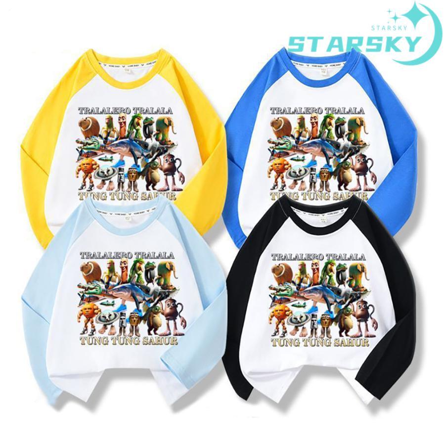 長袖Tシャツ トゥントゥントゥンサフール トップス 長袖 棉Tシャツ 