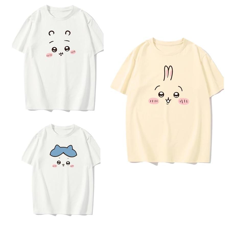 ちいかわ Tシャツ うさぎ デザイン 100%綿 | 爽やか 半袖 メンズ
