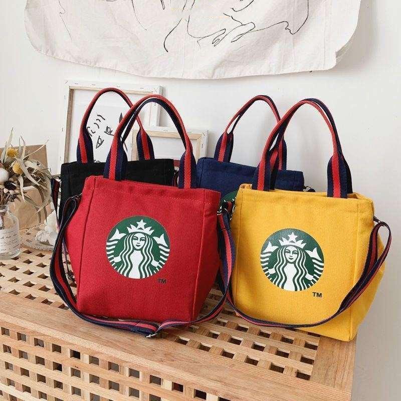 スタバ トートバッグ ハンドバッグ 男女兼用 エコバッグ ギフト