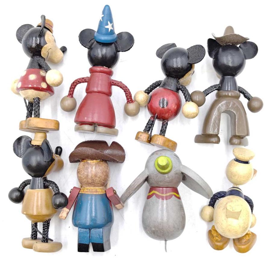 中古】ディズニー ヤングエポック社 木製人形 ミッキー ミニー