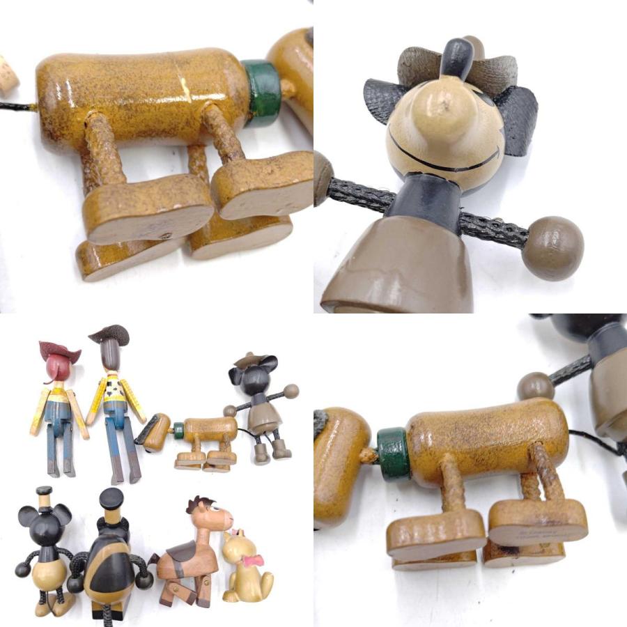 中古】ディズニー ヤングエポック社 木製人形 ミッキー ミニー